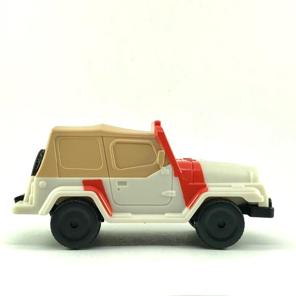 🦋 Jurassic Park Jeep Wrangler Dinosaur Tracker Burger King Toy Car 2013 Jungle - Picture 5 of 15